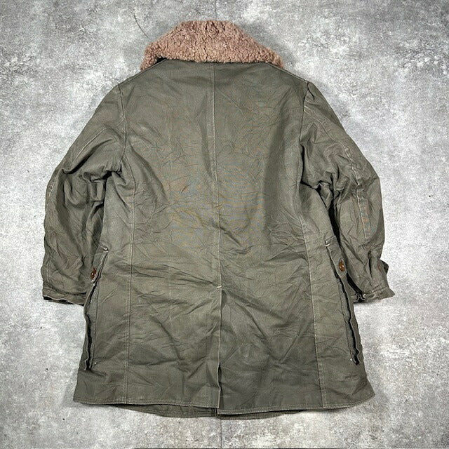 Mats Larsson 40s Swedish Military Pilot Coat Green Size XL