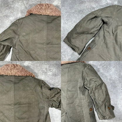 Mats Larsson 40s Swedish Military Pilot Coat Green Size XL