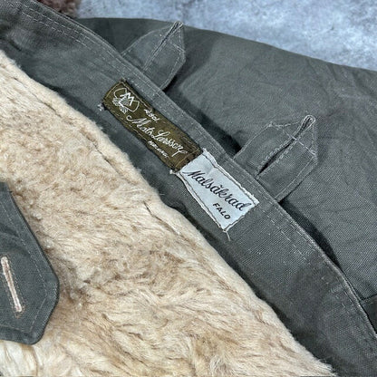 Mats Larsson 40s Swedish Military Pilot Coat Green Size XL