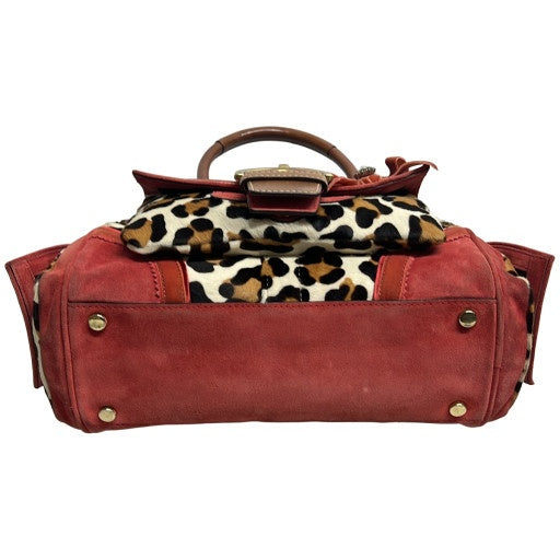 Coach Soho Ocelot Haircalf Suede Satchel Bag