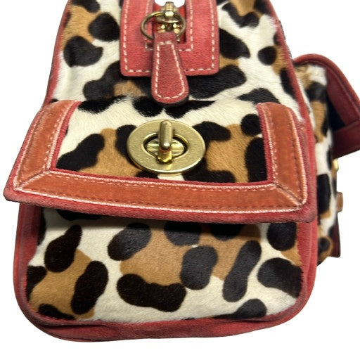 Coach Soho Ocelot Haircalf Suede Satchel Bag