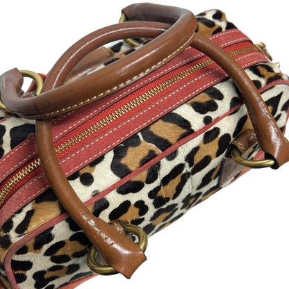 Coach Soho Ocelot Haircalf Suede Satchel Bag