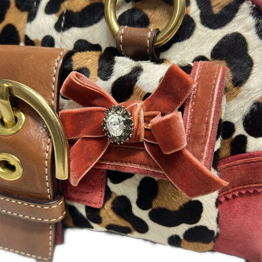 Coach Soho Ocelot Haircalf Suede Satchel Bag