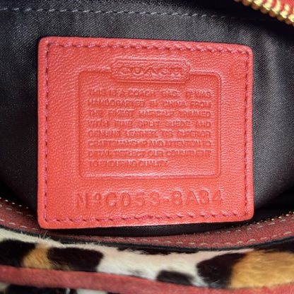 Coach Soho Ocelot Haircalf Suede Satchel Bag