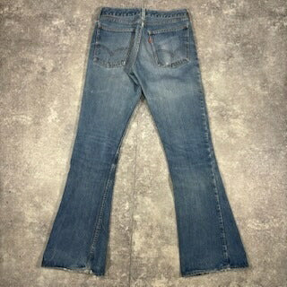 LEVI'S 80s 645 Orange Tab Flare Jeans Blue Size W30