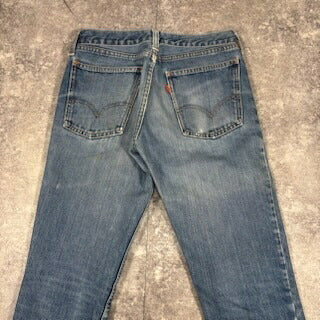 LEVI'S 80s 645 Orange Tab Flare Jeans Blue Size W30