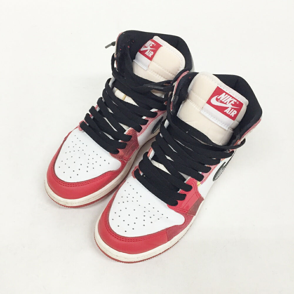 NIKE Air Jordan 1 High OG Black Sneakers Size 4Y23cm)