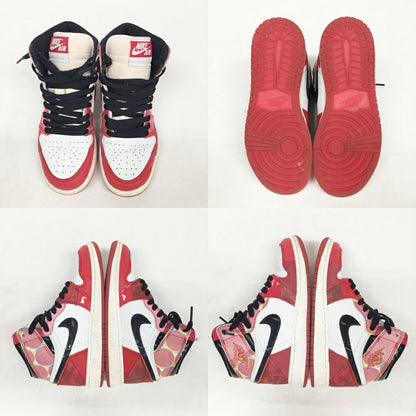 NIKE Air Jordan 1 High OG Black Sneakers Size 4Y23cm)