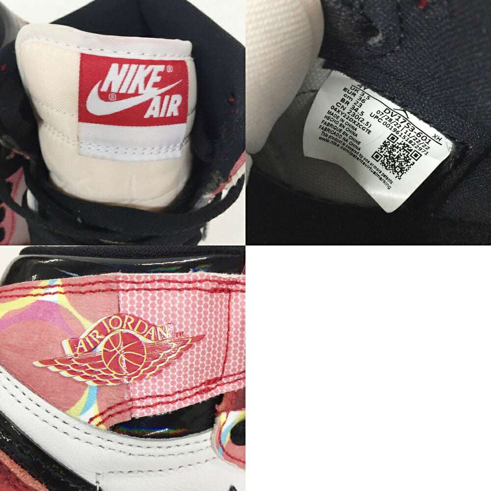 NIKE Air Jordan 1 High OG Black Sneakers Size 4Y23cm)