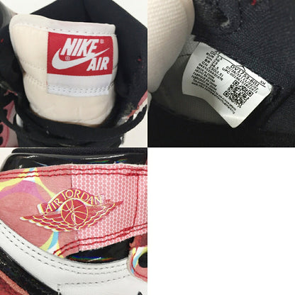 NIKE Air Jordan 1 High OG Black Sneakers Size 4Y23cm)