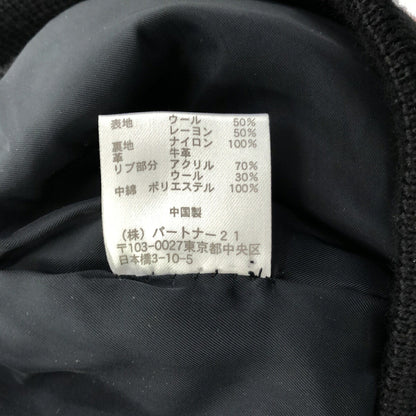 POLO JEANS COMPANY Wool Leather Varsity Jacket Gray Size M