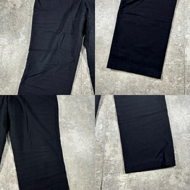 French Navy Wool Military Sailor Pants Black