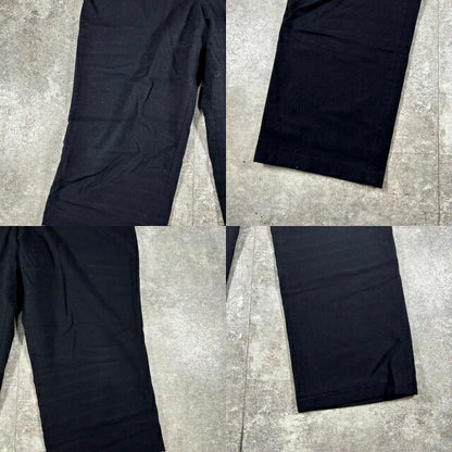 French Navy Wool Military Sailor Pants Black