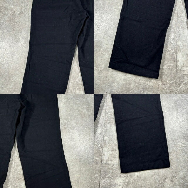 French Navy Wool Military Sailor Pants Black