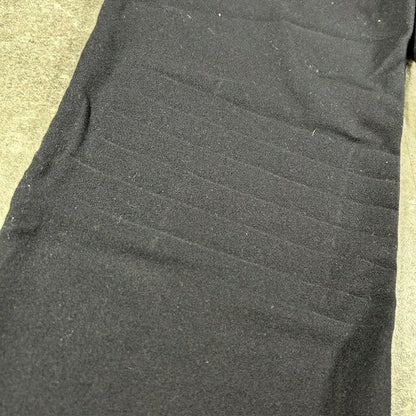 French Navy Wool Military Sailor Pants Black