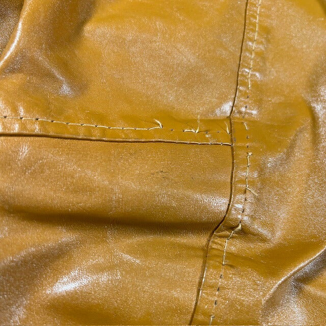 Vintage 60s 70s Brown Genuine Leather Talon Zip Size 40
