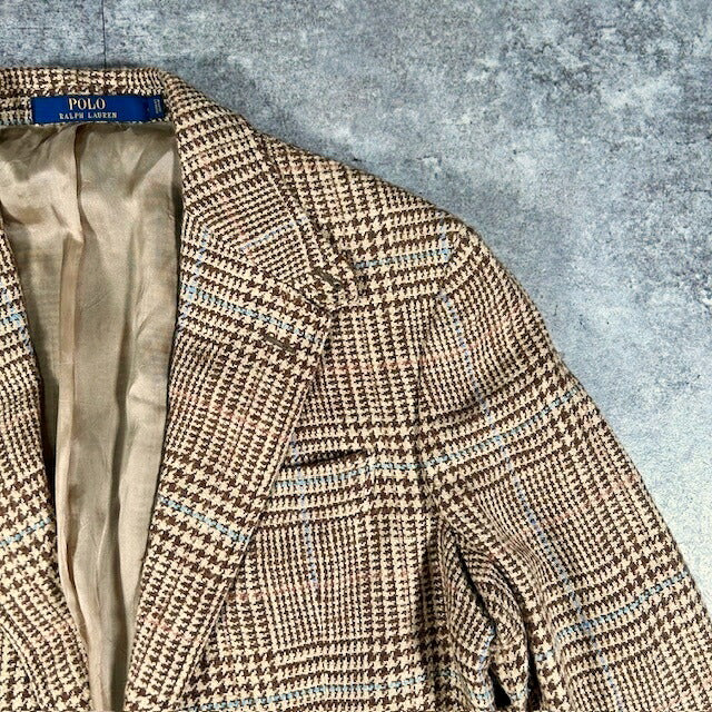 Polo by Ralph Lauren Italy Check Blazer Yellow Size 42L