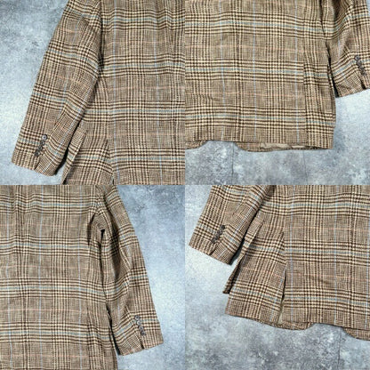 Polo by Ralph Lauren Italy Check Blazer Yellow Size 42L