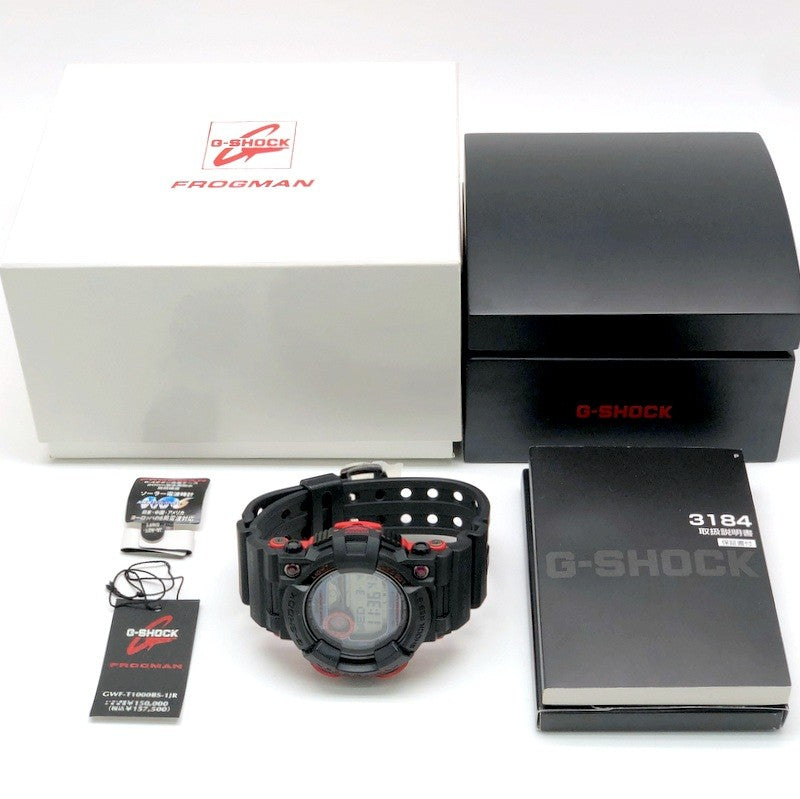 G-SHOCK CASIO GWF-T1000BS-1 Watch Black/Red Size ONE SIZE