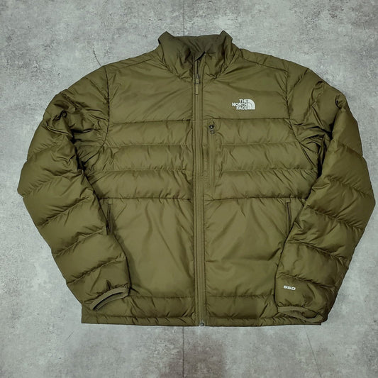 The North Face Aconcagua 2 Khaki Polyester Down Size M