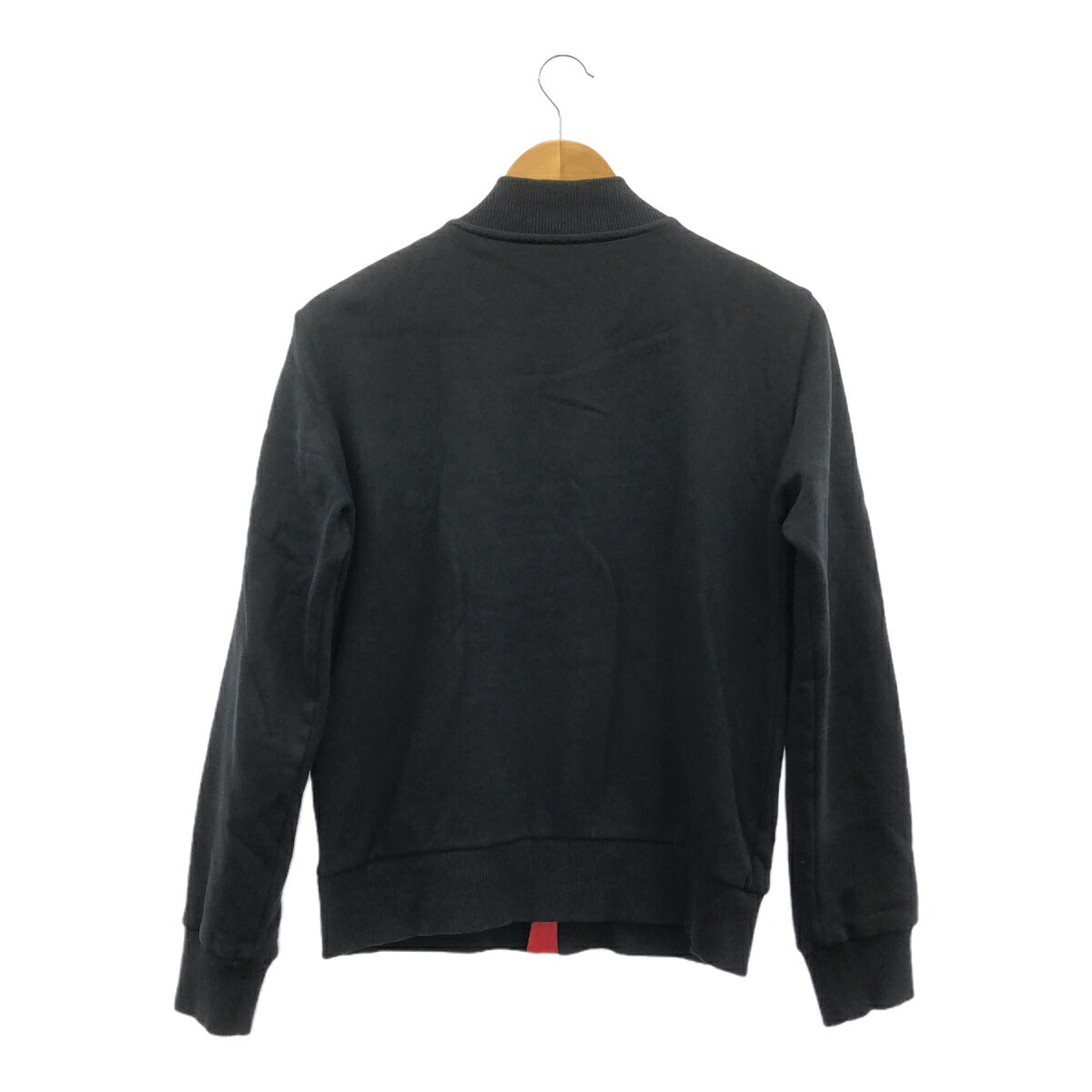 MONCLER Black Cotton Polyamide Logo Cardigan Size 14