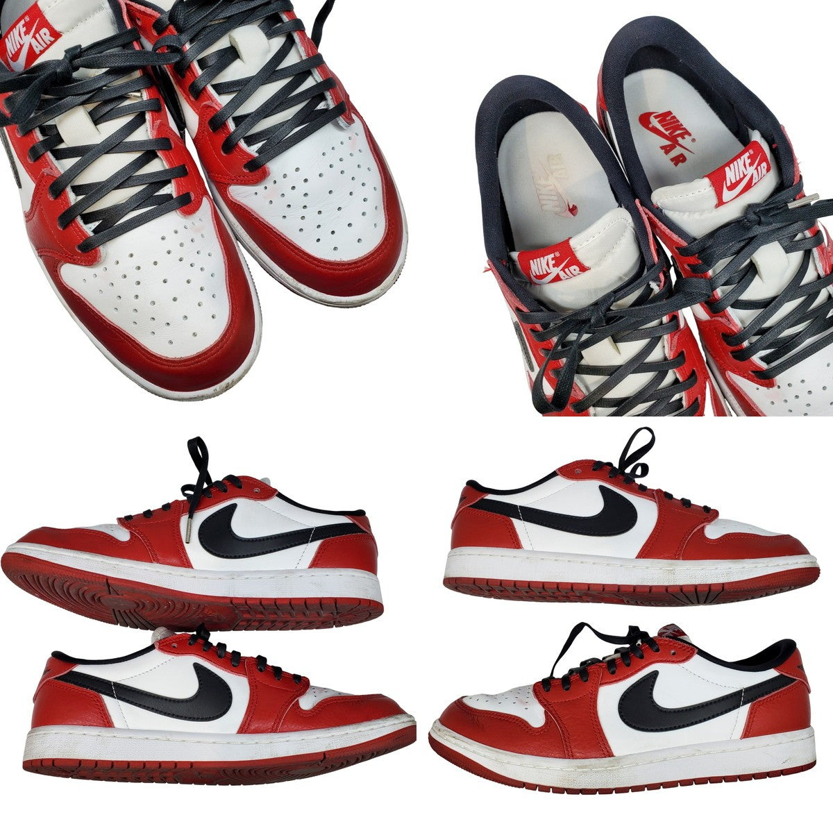 Nike Air Jordan 1 Retro Low OG Chicago Sneakers Size 26.5