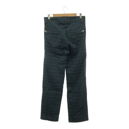 WHITE MOUNTAINEERING 10AW Green Blue Check Wool Pants Size M