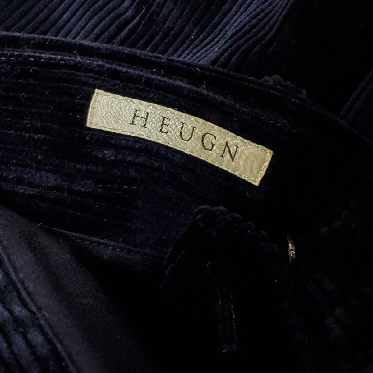 HEUGN Corduroy Trouser Pants Navy Size 2