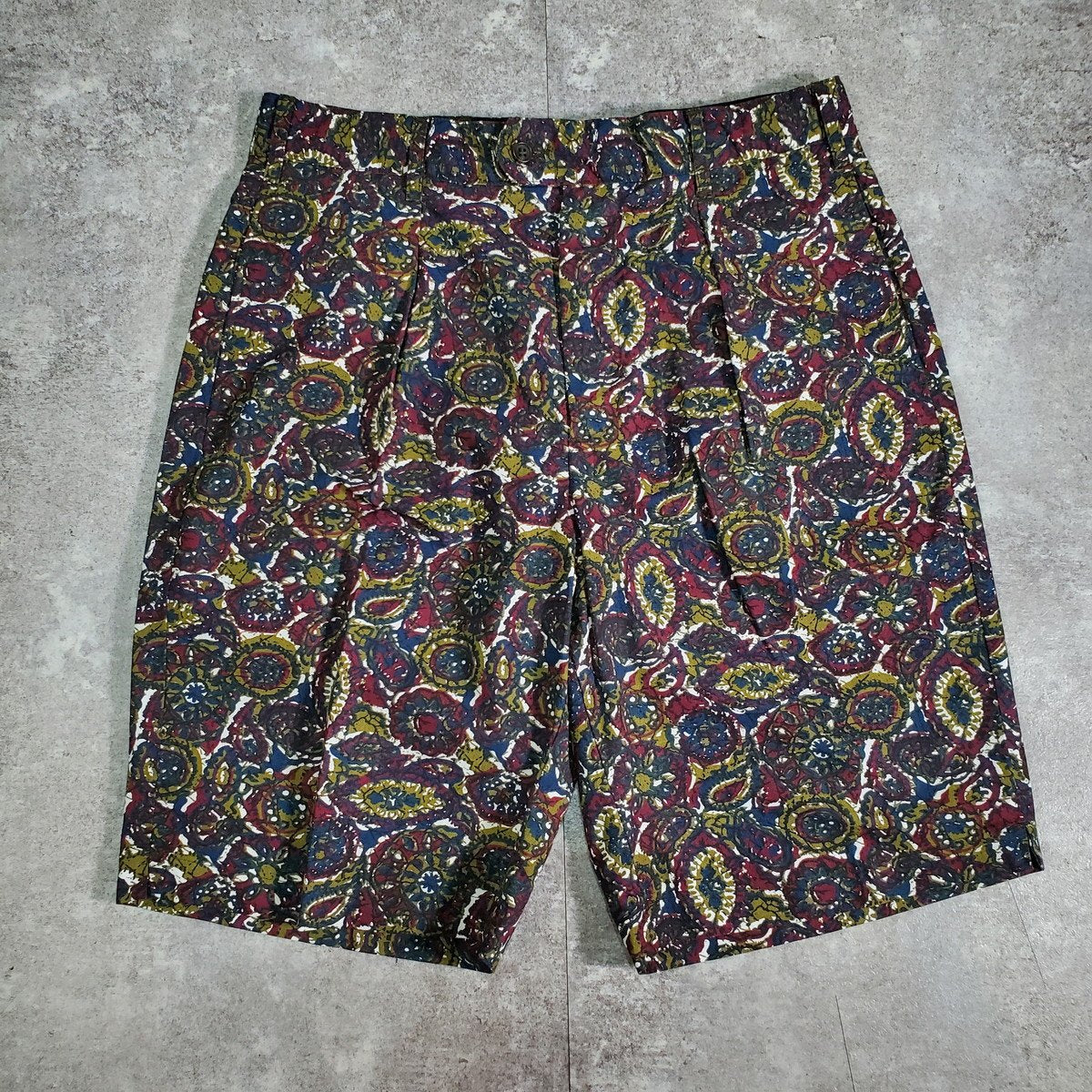 Engineered Garments 23SS Sunset Olive Batik Shorts Size S