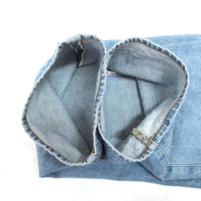 Supreme Baggy Washed Indigo Jeans Blue Size 34