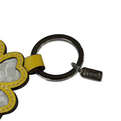COACH Signature Ladybug Clover Key ONE SIZE Keychain Size ONE SIZE