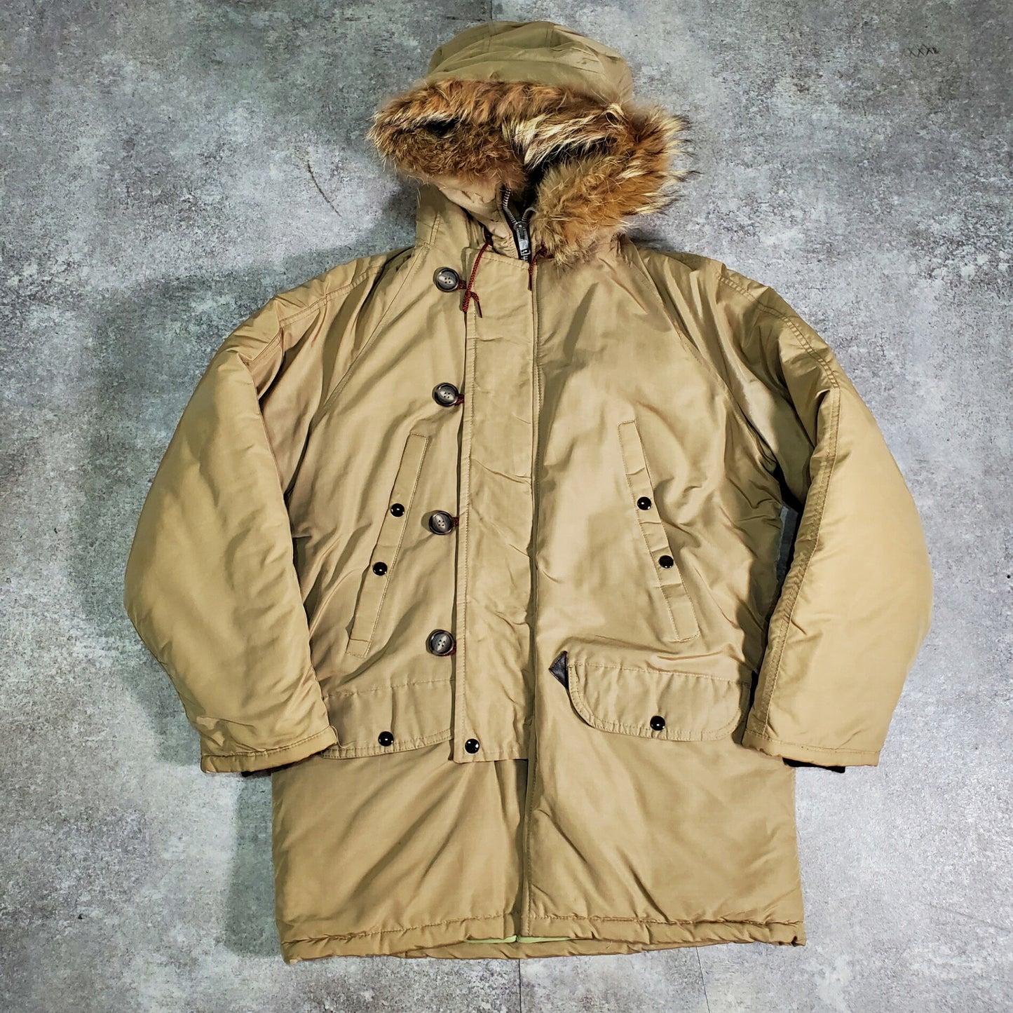 Golden Fleece 80s Vintage N-3B Flight Jacket Brown Size XL