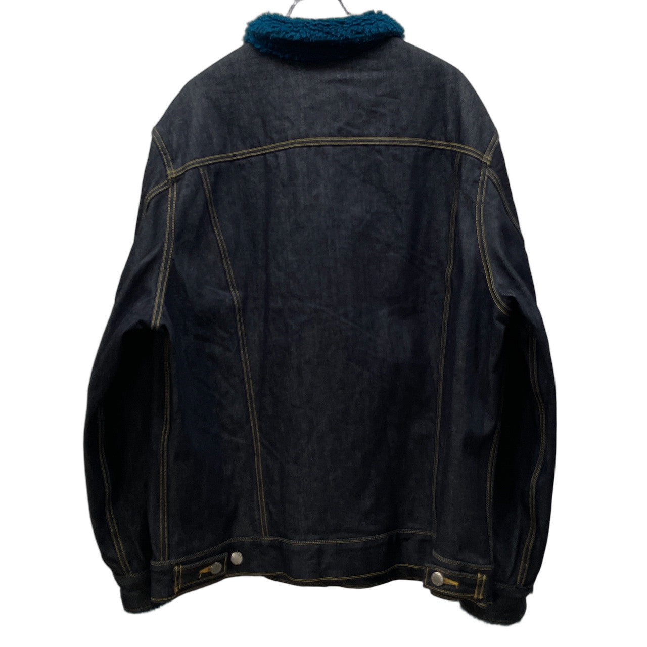 FACETASM Oversized Indigo Denim Boa Jacket Blue Size 2