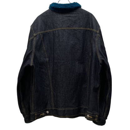 FACETASM Oversized Indigo Denim Boa Jacket Blue Size 2