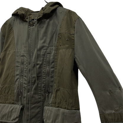 ink French M-64 Reconstructed Hooded Coat Green Size M