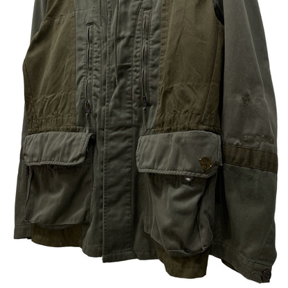 ink French M-64 Reconstructed Hooded Coat Green Size M