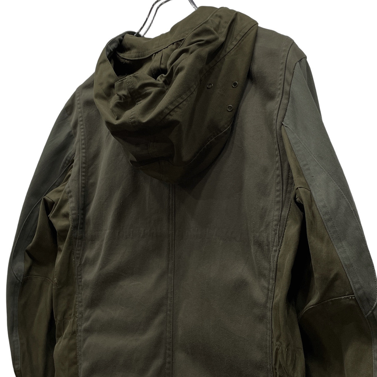 ink French M-64 Reconstructed Hooded Coat Green Size M