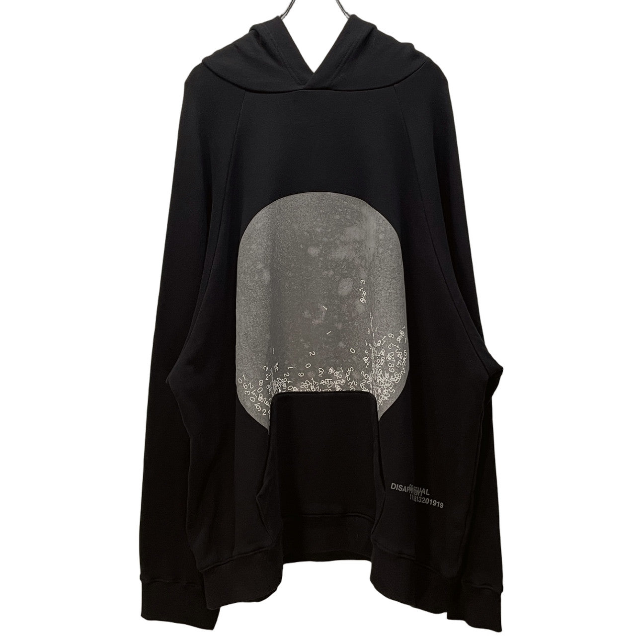 A.F Artefact Numbering Print Raglan Oversized Hoodie Size 5