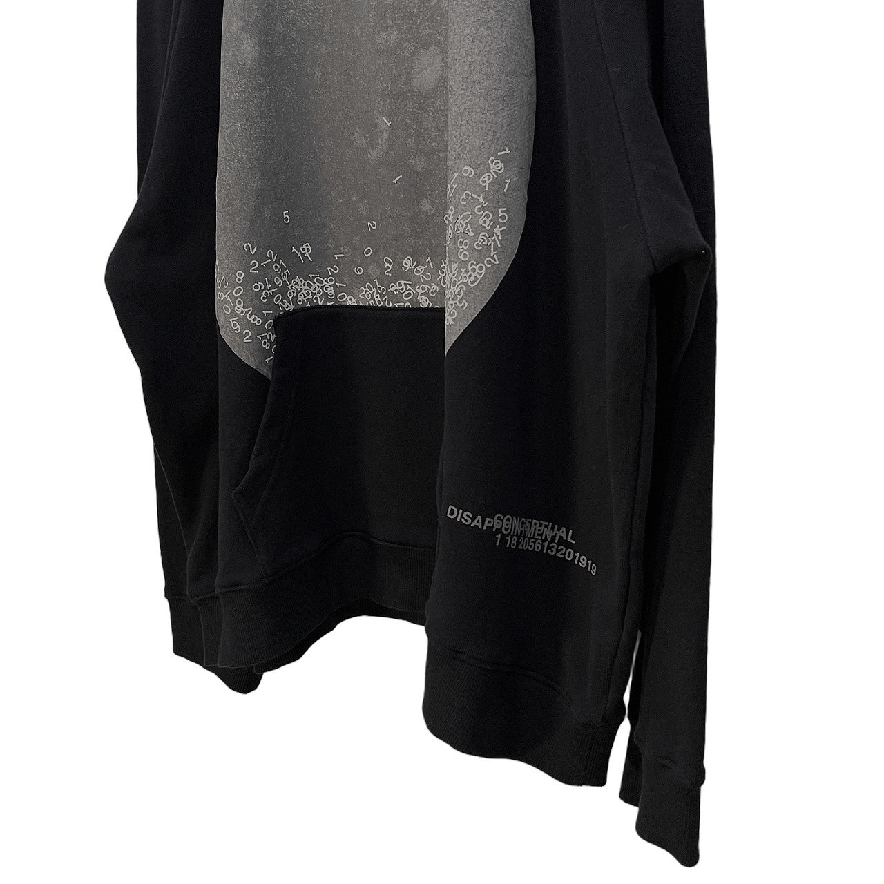 A.F Artefact Numbering Print Raglan Oversized Hoodie Size 5