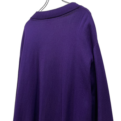 Y-3 Logo Jacquard Oversized Knit Cardigan Purple Size XS