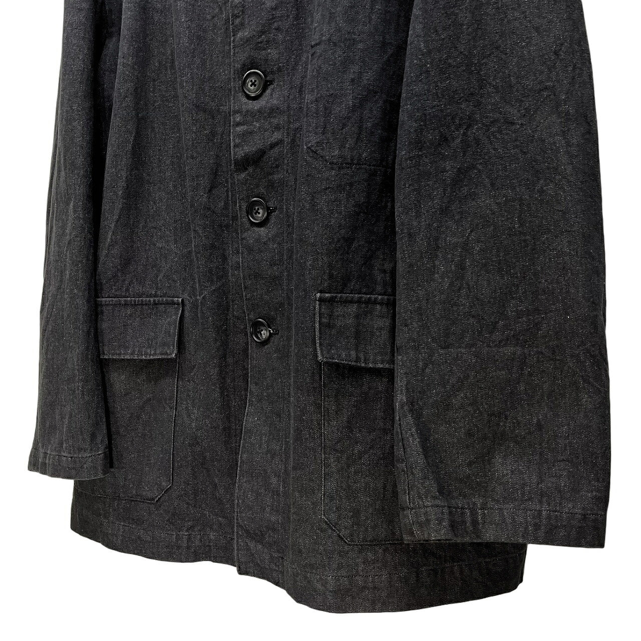Yohji Yamamoto Y's for men Black Denim Chore Coat Size 3