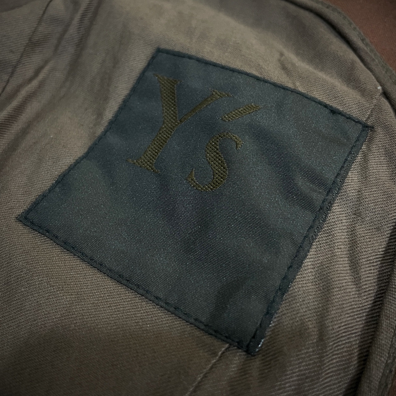 Y's for men Archive Oiled Cotton Stencil Blazer Brown Size 2