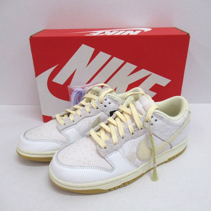 NIKE DUNK LOW RETRO QS "Tokyo" Light Bone Sneakers Size 26cm