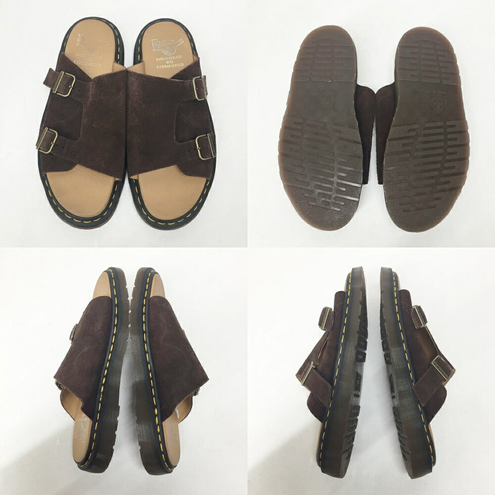 Dr. Martens Dayne Suede Slide Sandals Brown Size UK9