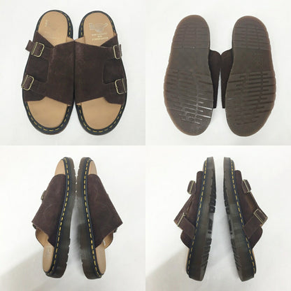 Dr. Martens Dayne Suede Slide Sandals Brown Size UK9