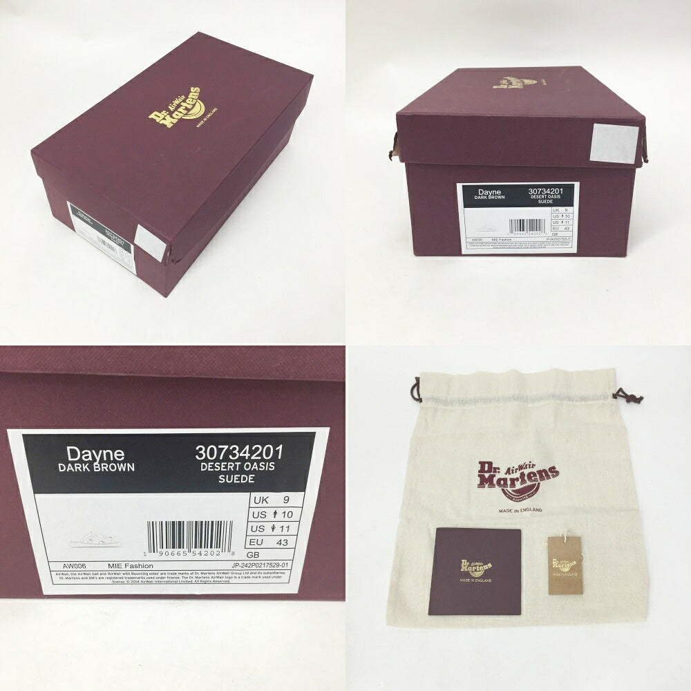 Dr. Martens Dayne Suede Slide Sandals Brown Size UK9