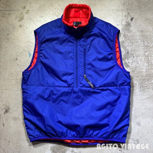 Patagonia Blue Ribbon Half-Zip Puffball Pullover Vest Size L