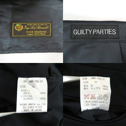 WACKO MARIA x Loro Piana Super 130s Wool Suit Blue Size M