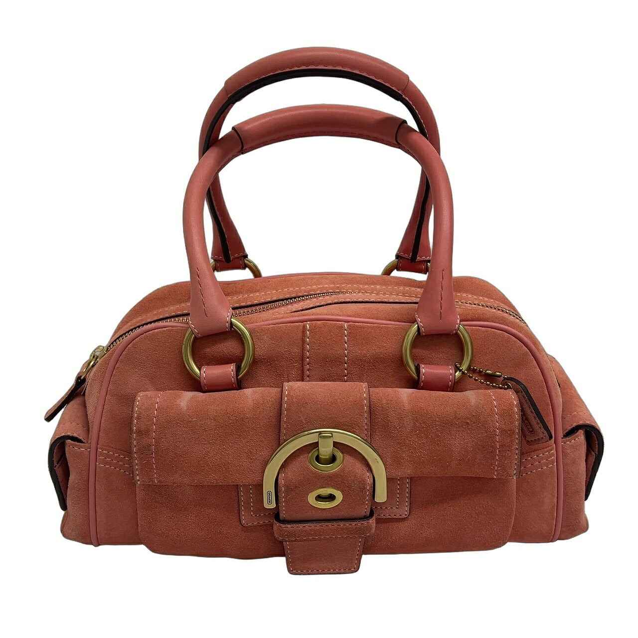 Coach Vintage Soho Suede Handbag Salmon Pink