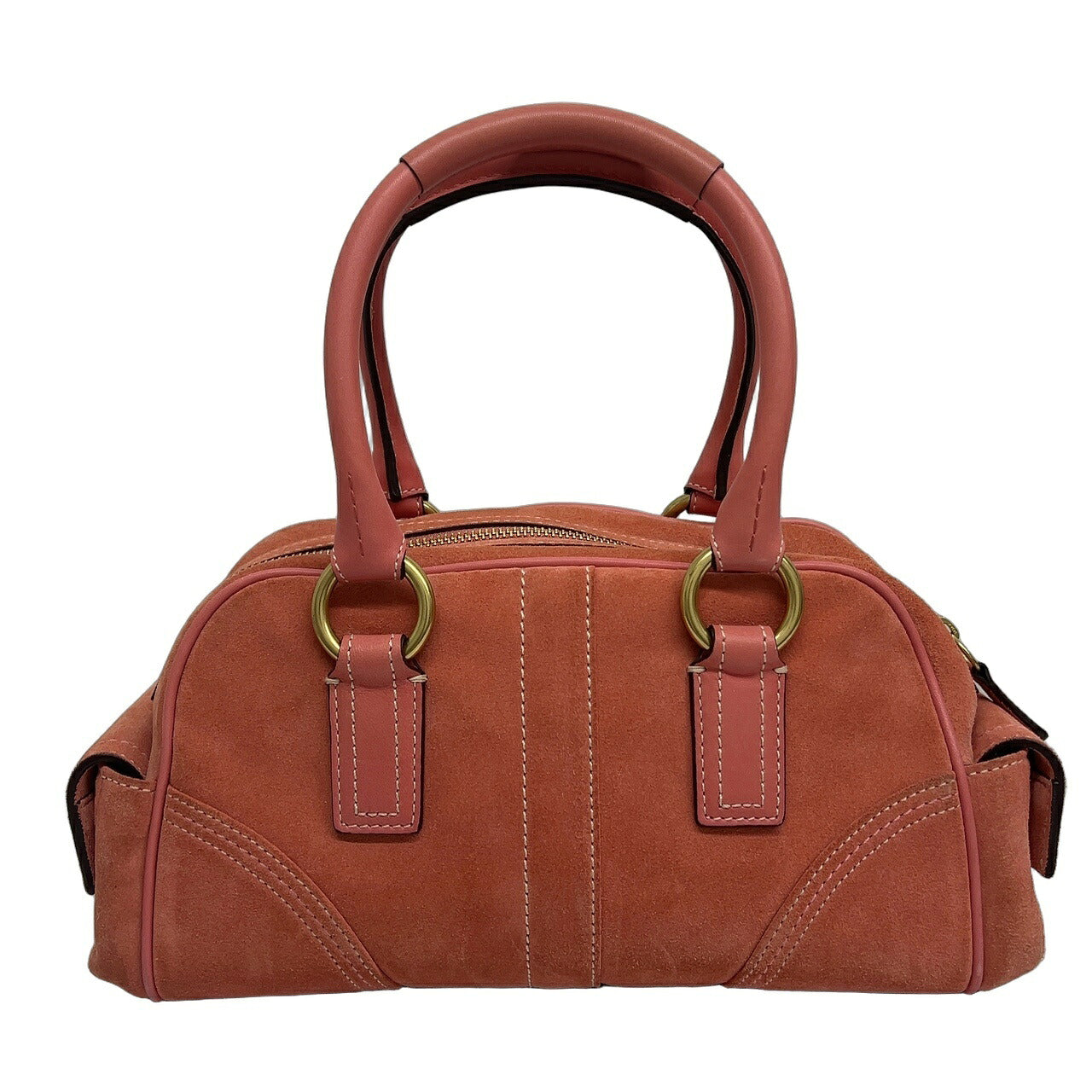 Coach Vintage Soho Suede Handbag Salmon Pink